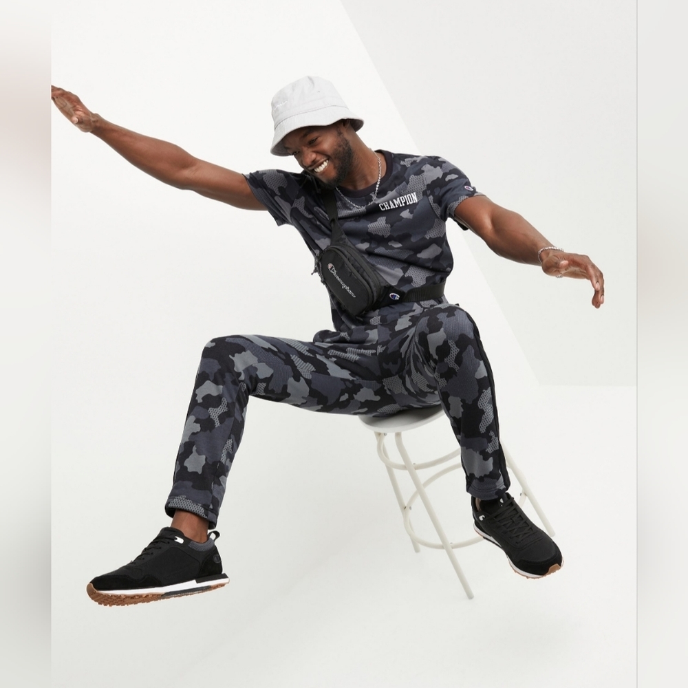 CHAMPION Men's Urban Pursuits Camo Pattern Fleece Drawstring Sweatpants - Picture 5 of 9